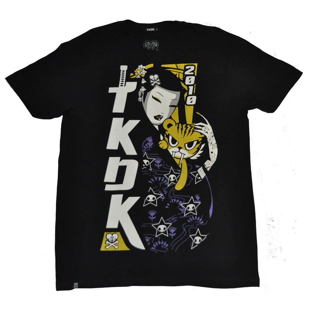 tokidoki TKDK - Super Samurai Men's Shirt, Black - The Giant Peach
