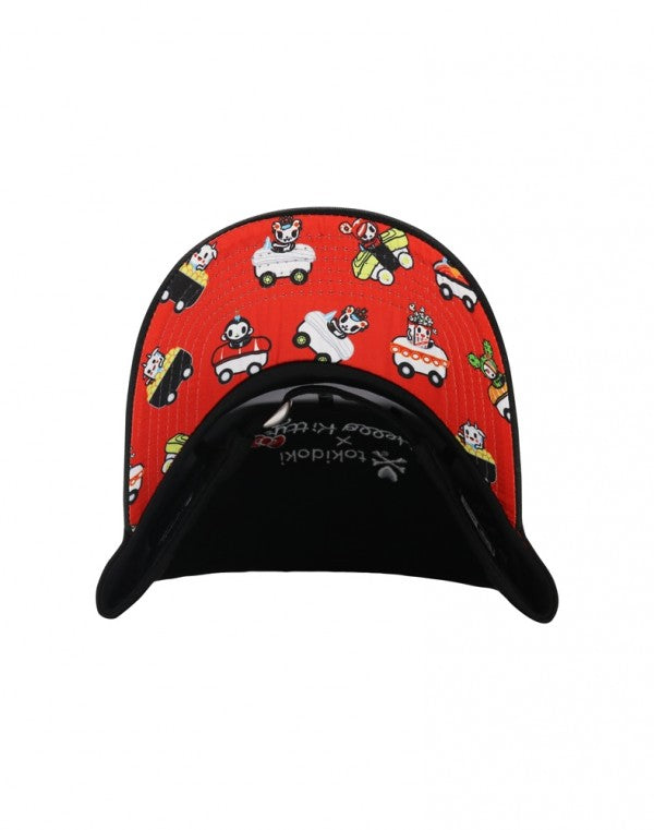 tokidoki x Hello Kitty- Sushi Car Snapback Hat, Black