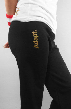 Adapt - Gold Blooded Women's Sweatpants, Black - The Giant Peach