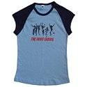 Root Down Women's Raglan Shirt, Baby Blue - The Giant Peach