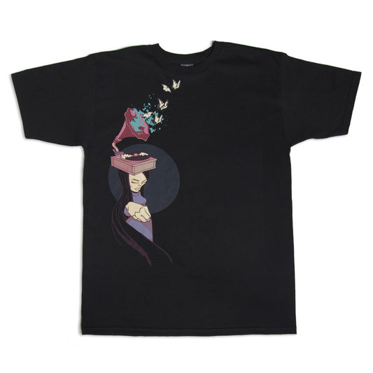 Twelve Grain - Phonograph Butterflies Men's Shirt, Black - The Giant Peach