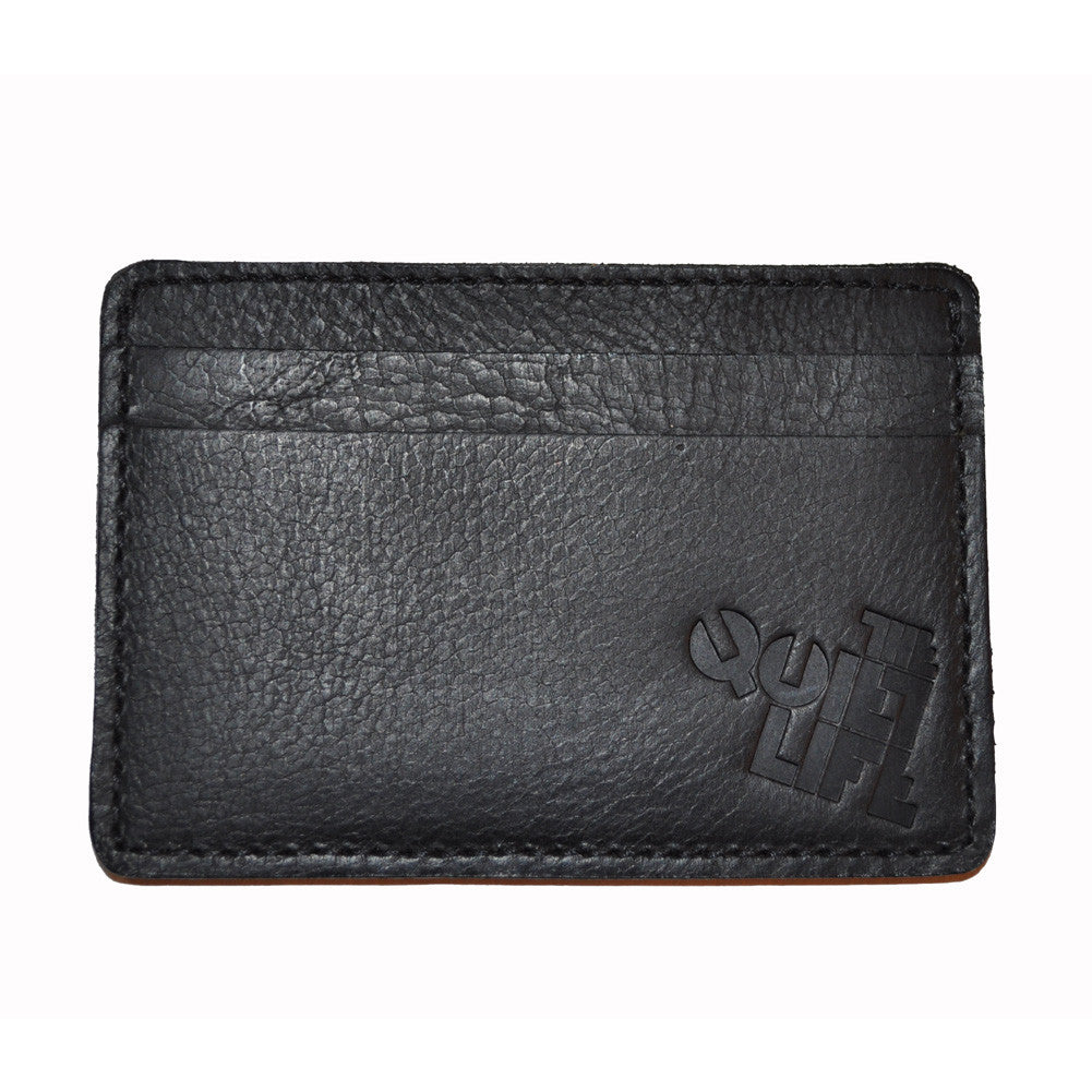 The Quiet Life - Leather Card Holder, Black - The Giant Peach