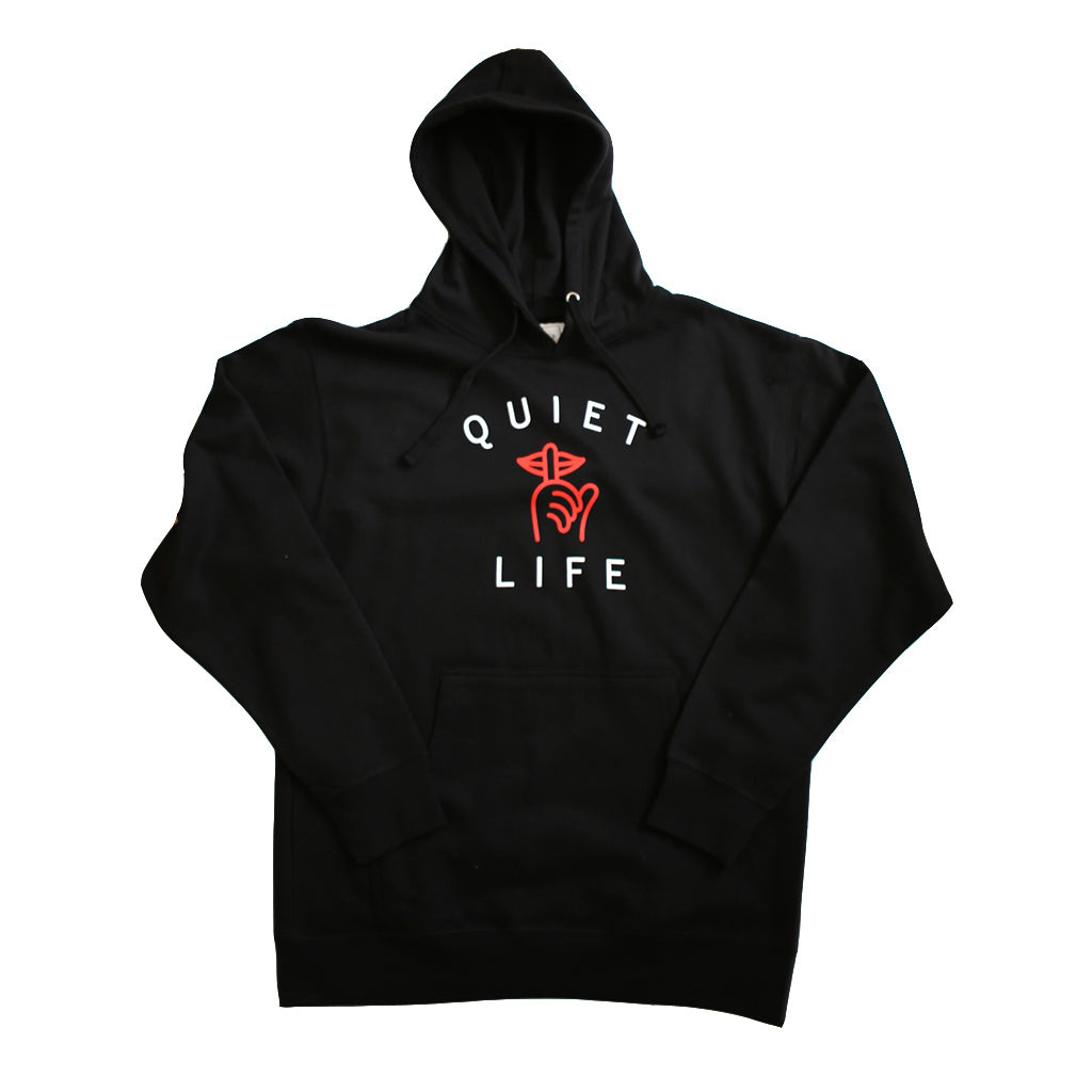 The Quiet Life - Classic Shhh Pullover Men's Hood, Black