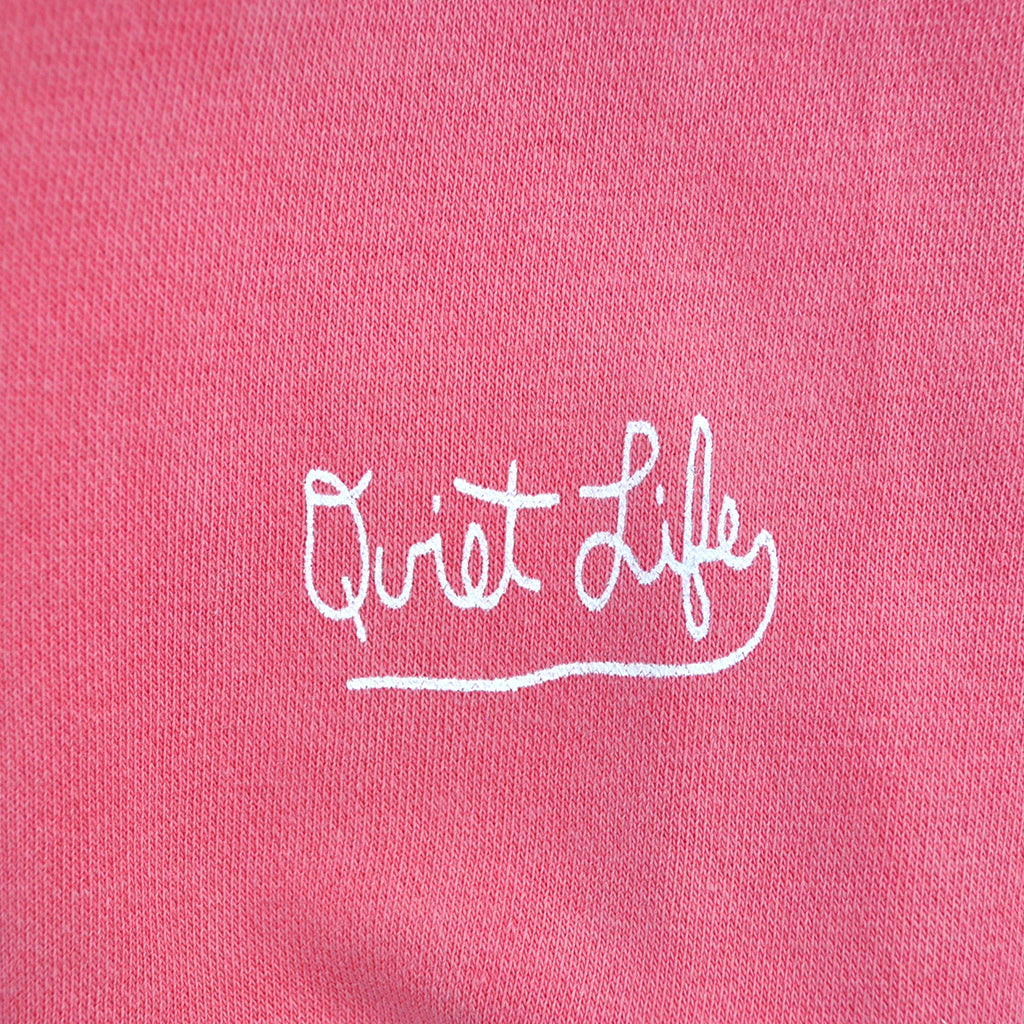 The Quiet Life - No Future Pigment Dyed Men's Hoodie, Pink - The Giant Peach