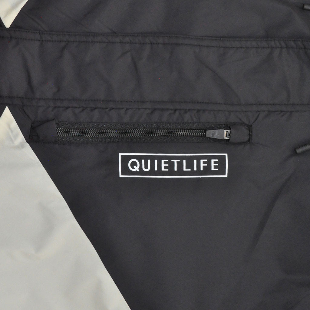 The Quiet Life - Pacific Men's Windbreaker, Black/Red/Blue - The Giant Peach