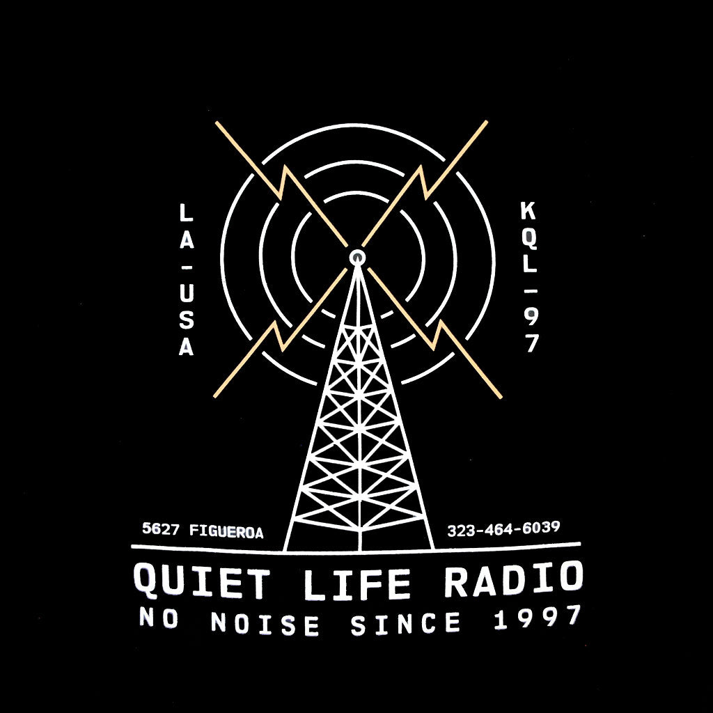 The Quiet Life - Radio Pullover Men's Hoodie, Black - The Giant Peach