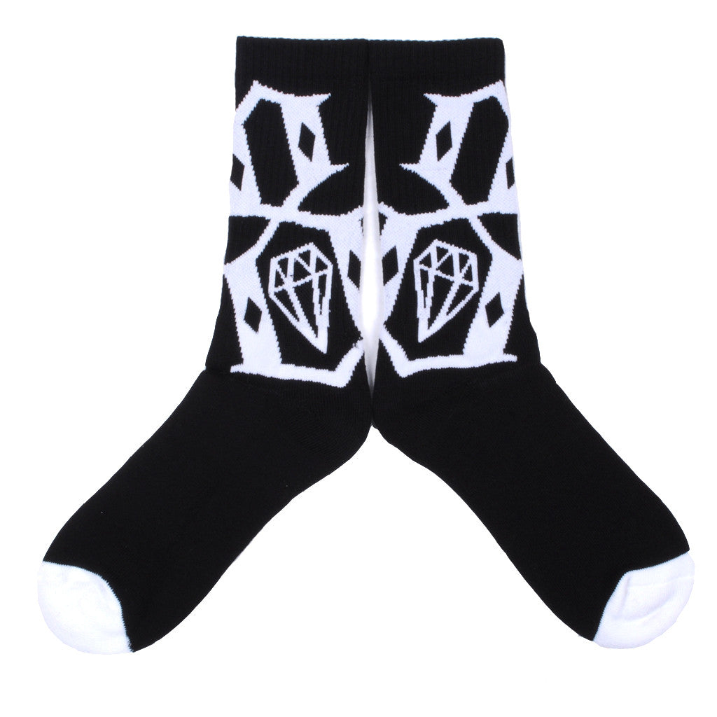 Rebel8 - Tilted 8 Socks, Black and White – The Giant Peach