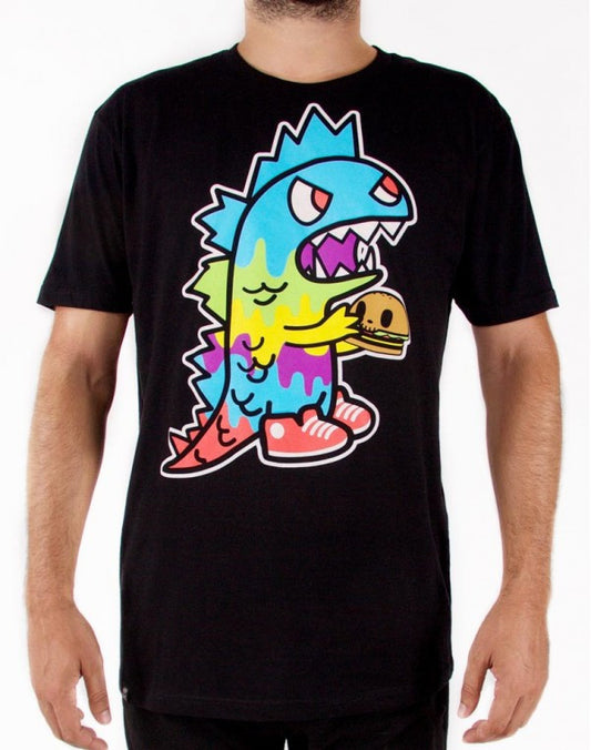 tokidoki TKDK - Monster Munchies Men's Shirt, Black - The Giant Peach