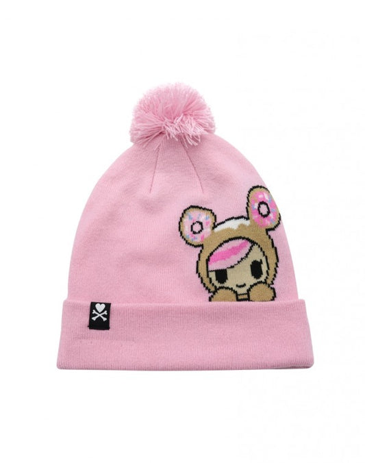 tokidoki - Peeking Pom Knit Beanie, Pink