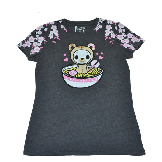 tokidoki - Biscotti Ramen Women's Tee, Dark Heather Grey