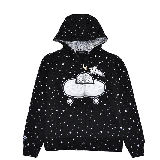 tokidoki - Donut Stars Women's Hoodie, Black - The Giant Peach