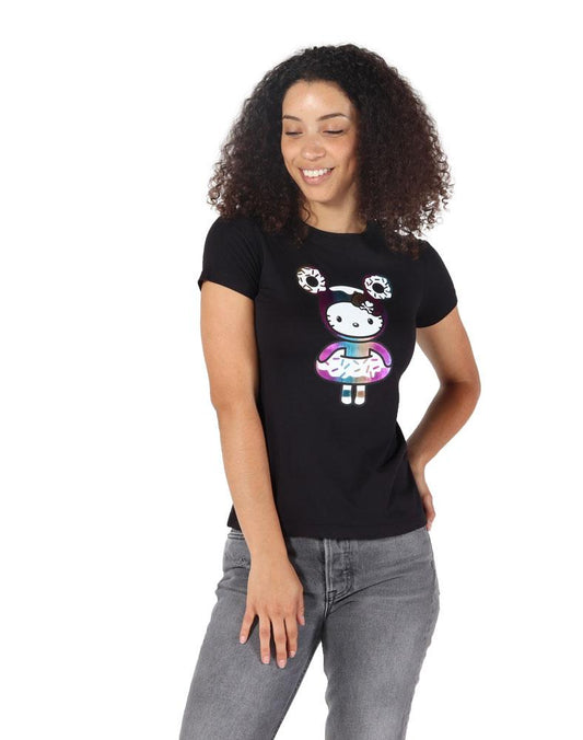 tokidoki  x Hello Kitty Holographic Kitty Women's Tee, Black