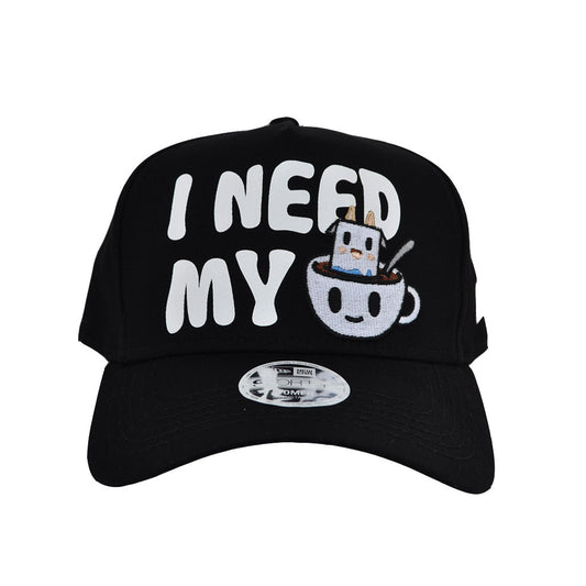 tokidoki - Need Coffee Snapback Hat, Black - The Giant Peach