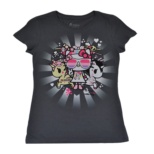 tokidoki x Hello Kitty - Super Kitty Women's Tee, Storm - The Giant Peach