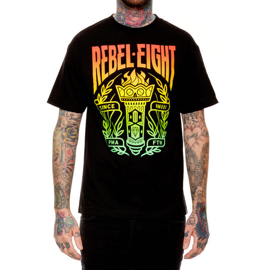 REBEL8 - MMIII Torch Men's Shirt, Black - The Giant Peach