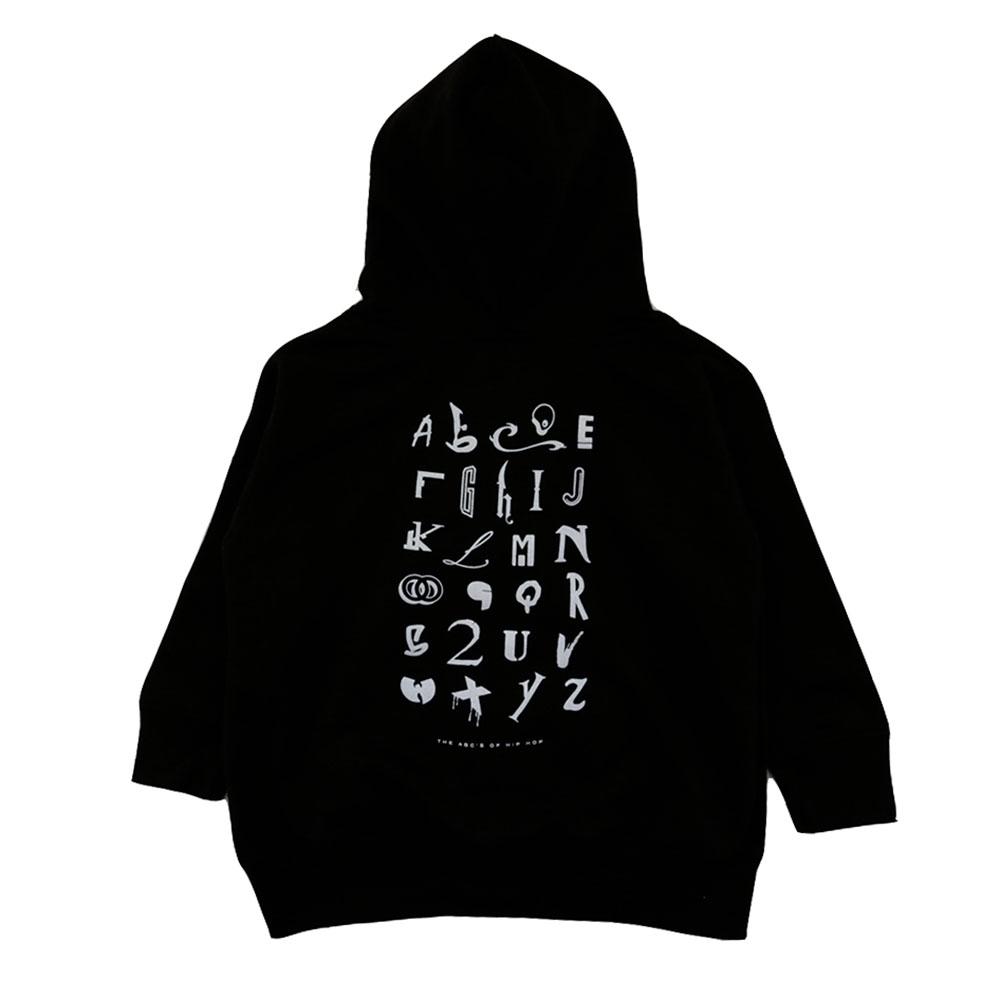 TRUE - Hip Hop Alphabet Kids Hoodie, Black