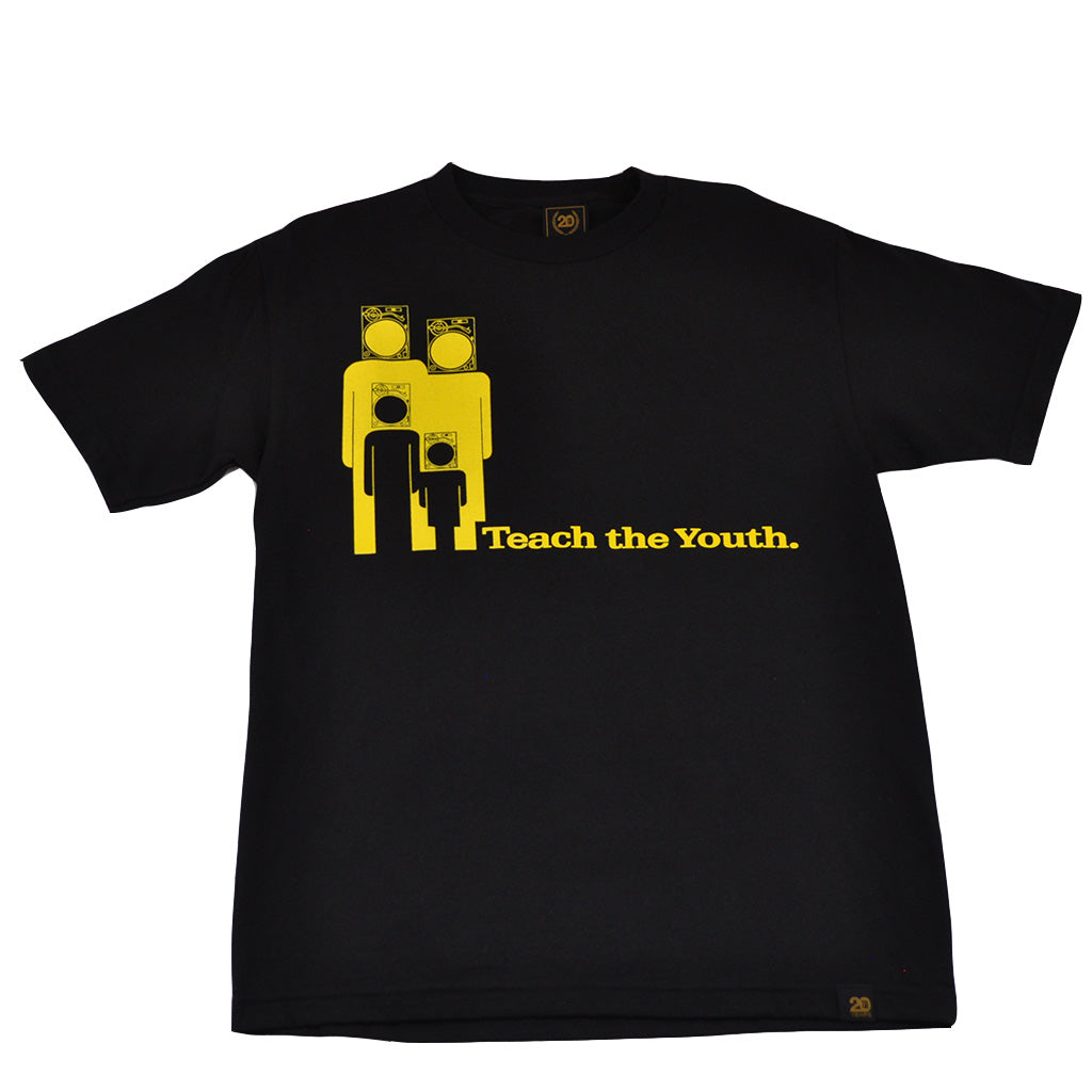 Ongaku - Teach Youth Men's T-Shirt, Black - The Giant Peach