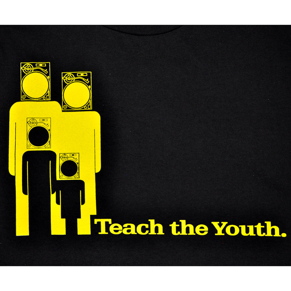 Ongaku - Teach Youth Men's T-Shirt, Black - The Giant Peach