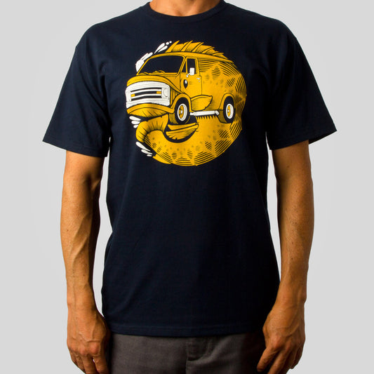 SuperFishal (Jeremy Fish) - Van Men's Shirt, Navy - The Giant Peach