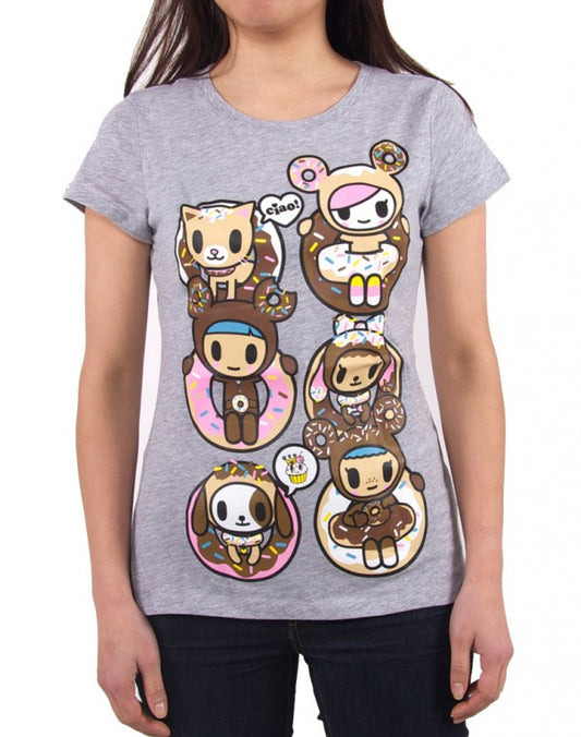tokidoki - Half Dozen Women's Shirt, Light Heather Grey - The Giant Peach