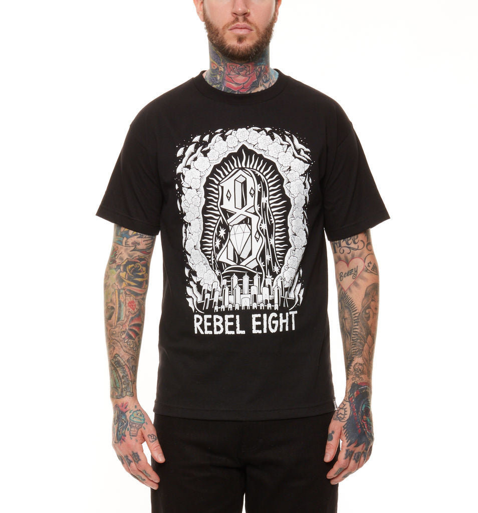REBEL8 - Worship Worthy Men's Shirt, Black - The Giant Peach