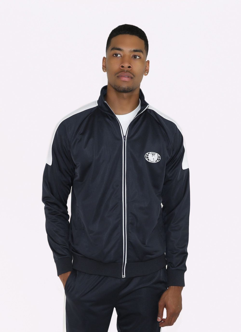 Wu Wear   Re United Men's Track Jacket, Navy/White – The Giant Peach