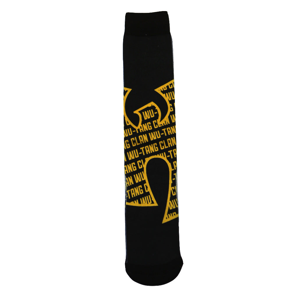 Wu-Tang Clan - Repeat Wu-Tang Men's Socks, Black/Gold